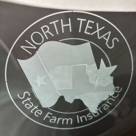 State Farm North Texas Glass Plate  - Vtg  Collectible - Picture 4 of 5